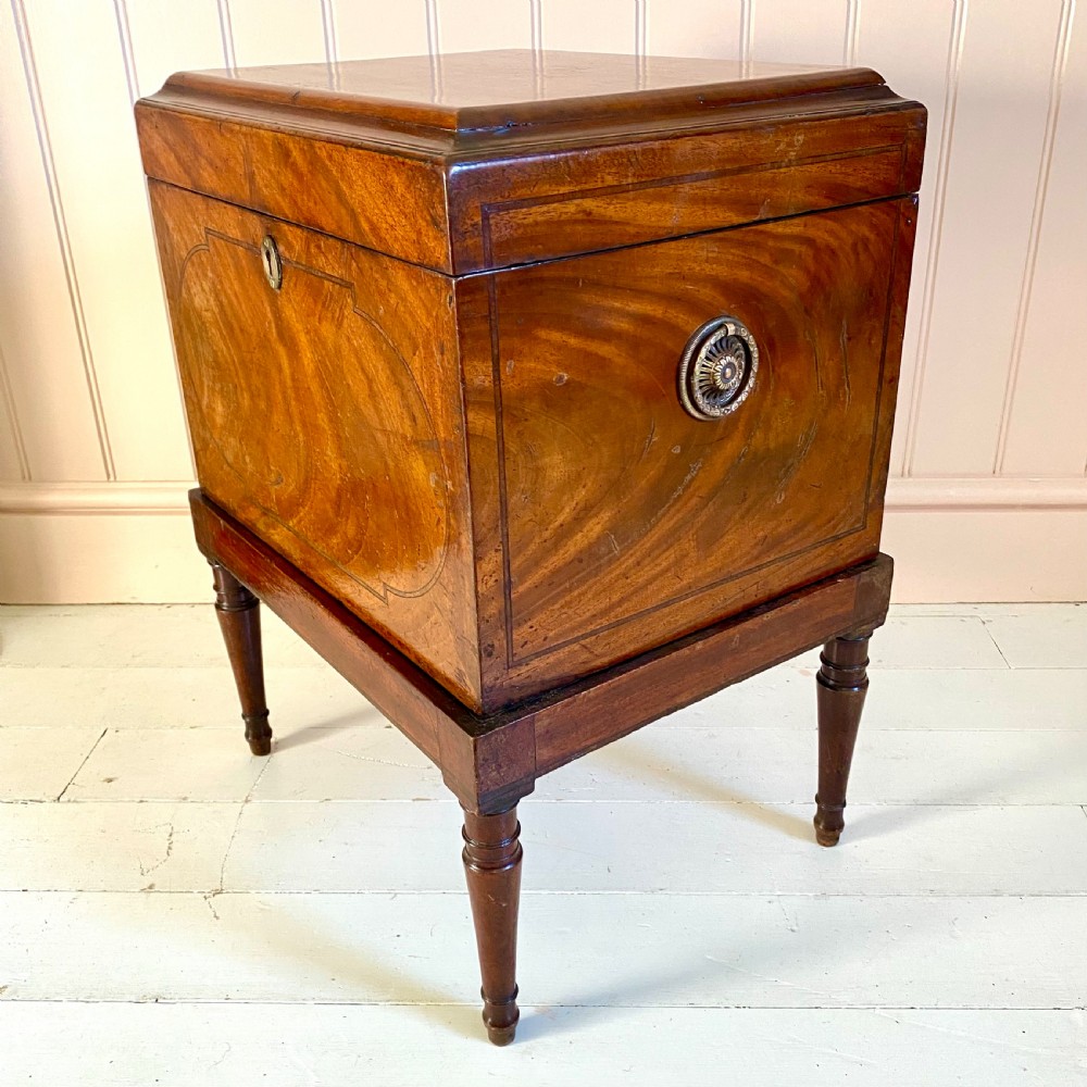 Georgian mahogany wine cooler, cellarette View IV