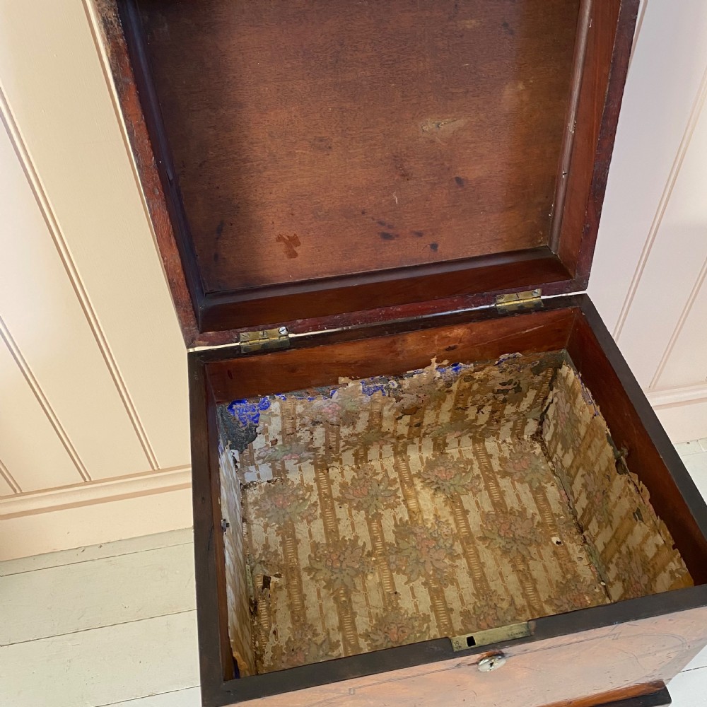 Georgian mahogany wine cooler, cellarette View VI