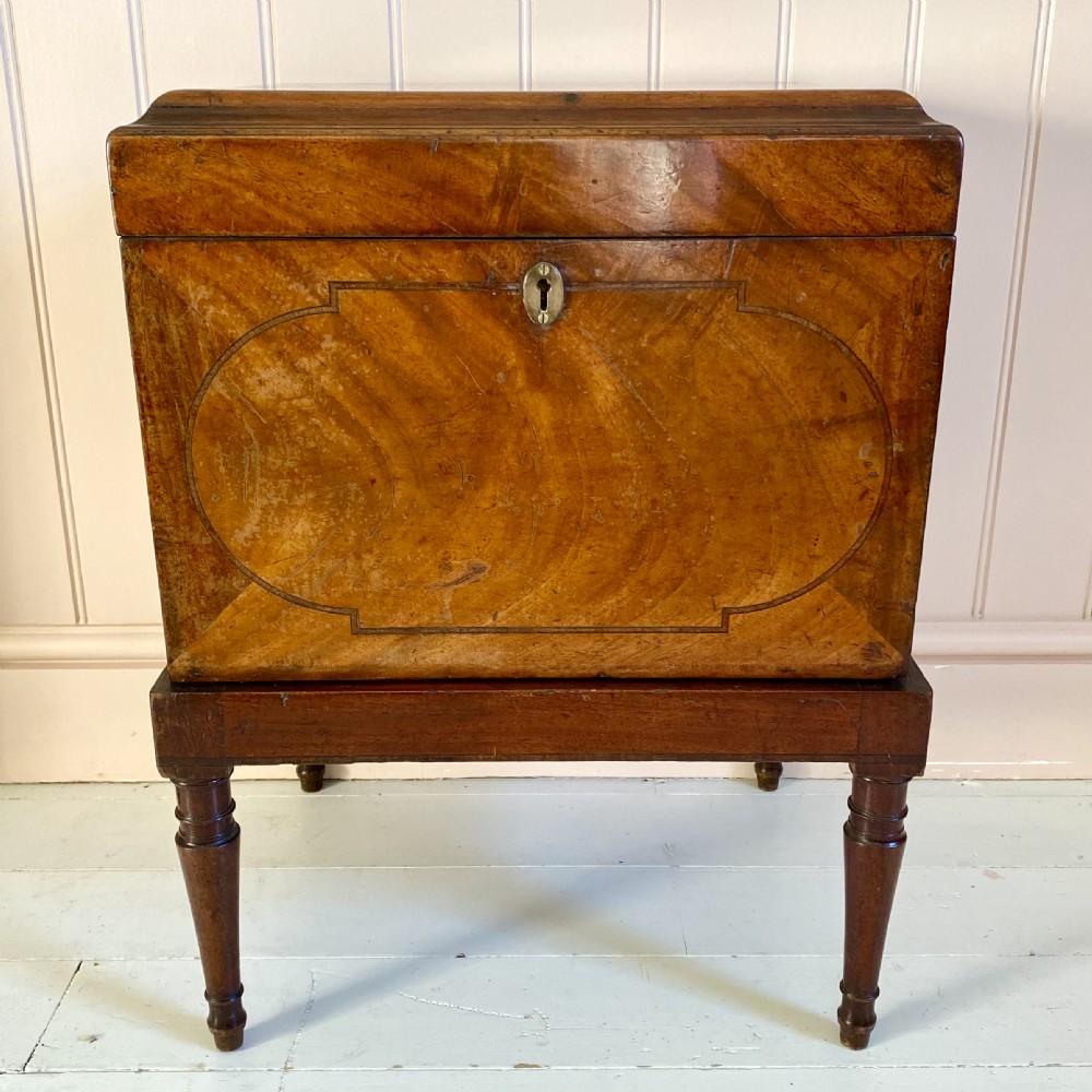 Georgian mahogany wine cooler, cellarette View VII