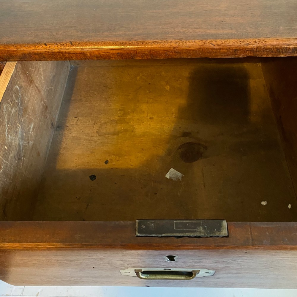 19th century mahogany campaign military chest of drawers View VII