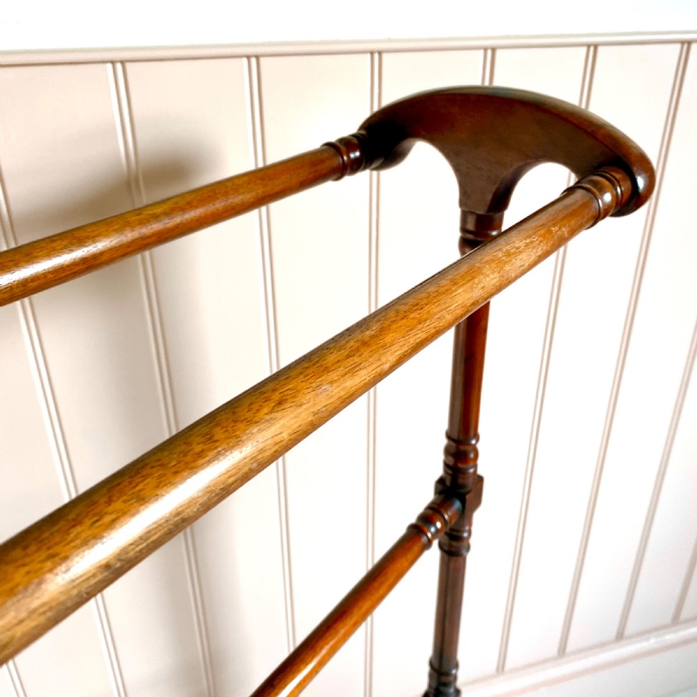 19th century mahogany towel rail View IX