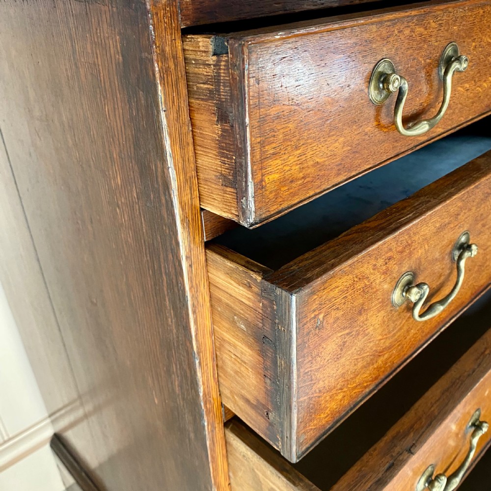 Georgian oak chest of drawers  View IX