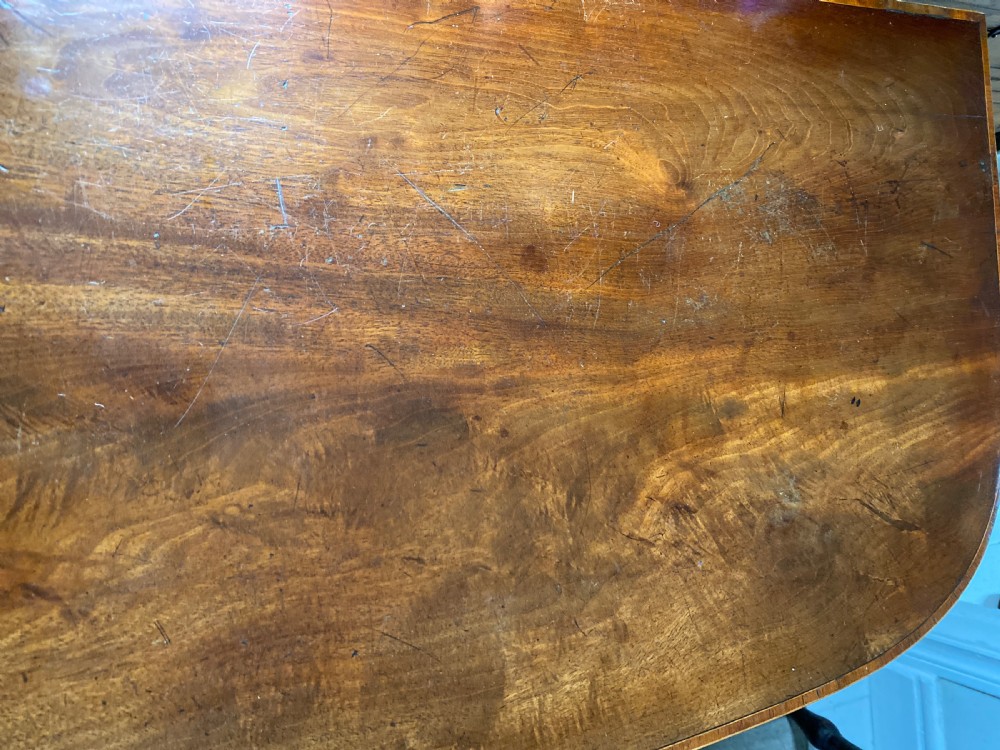 George III mahogany card table View XI