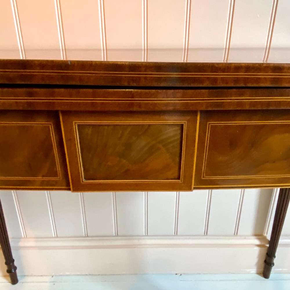 19th century Demi lune tea table View III