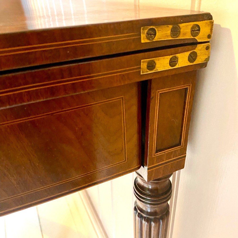 19th century Demi lune tea table View VIII