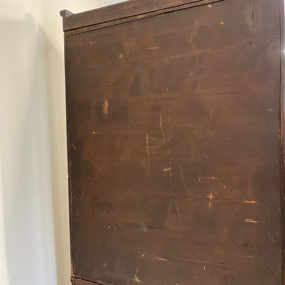19th century mahogany secretaire bookcase  View XII