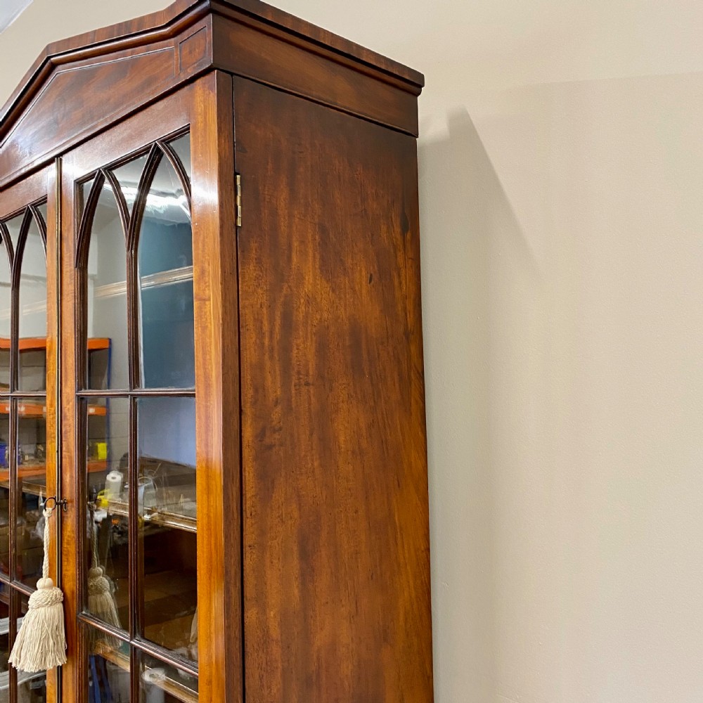 19th century mahogany secretaire bookcase  View XV