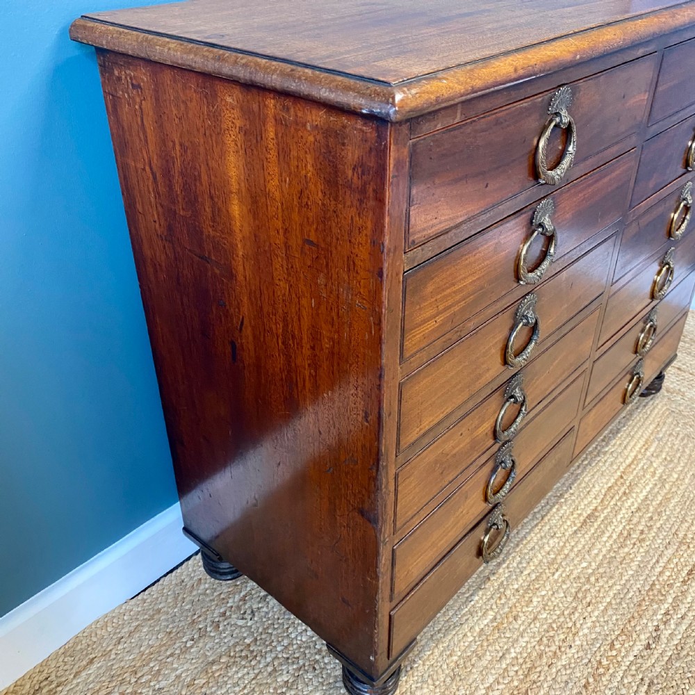 19th century mahogany chest of drawers View XIII