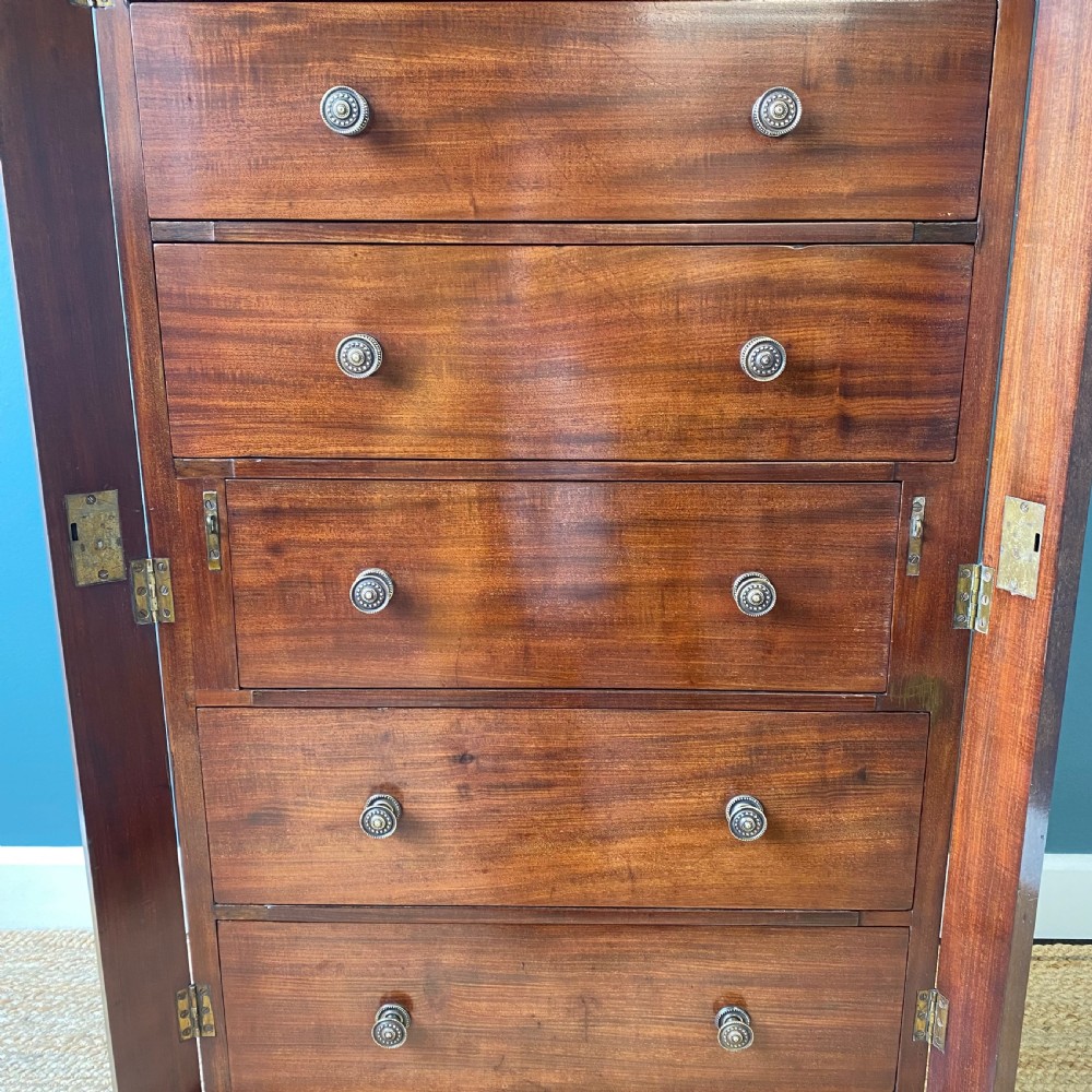 19th century mahogany Wellington chest View V