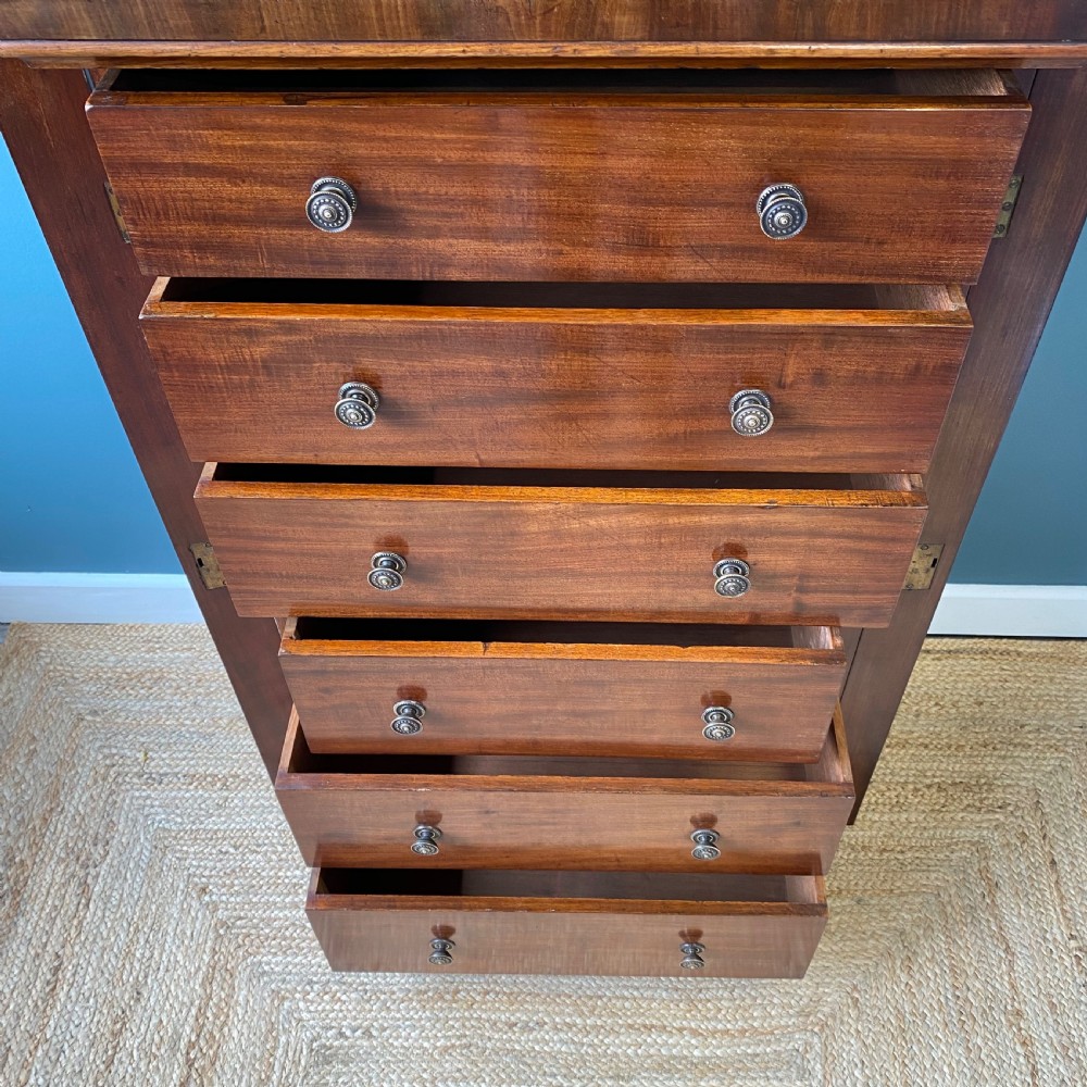 19th century mahogany Wellington chest View VI