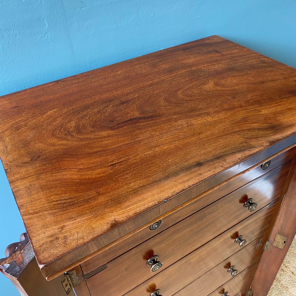 19th century mahogany Wellington chest View VII