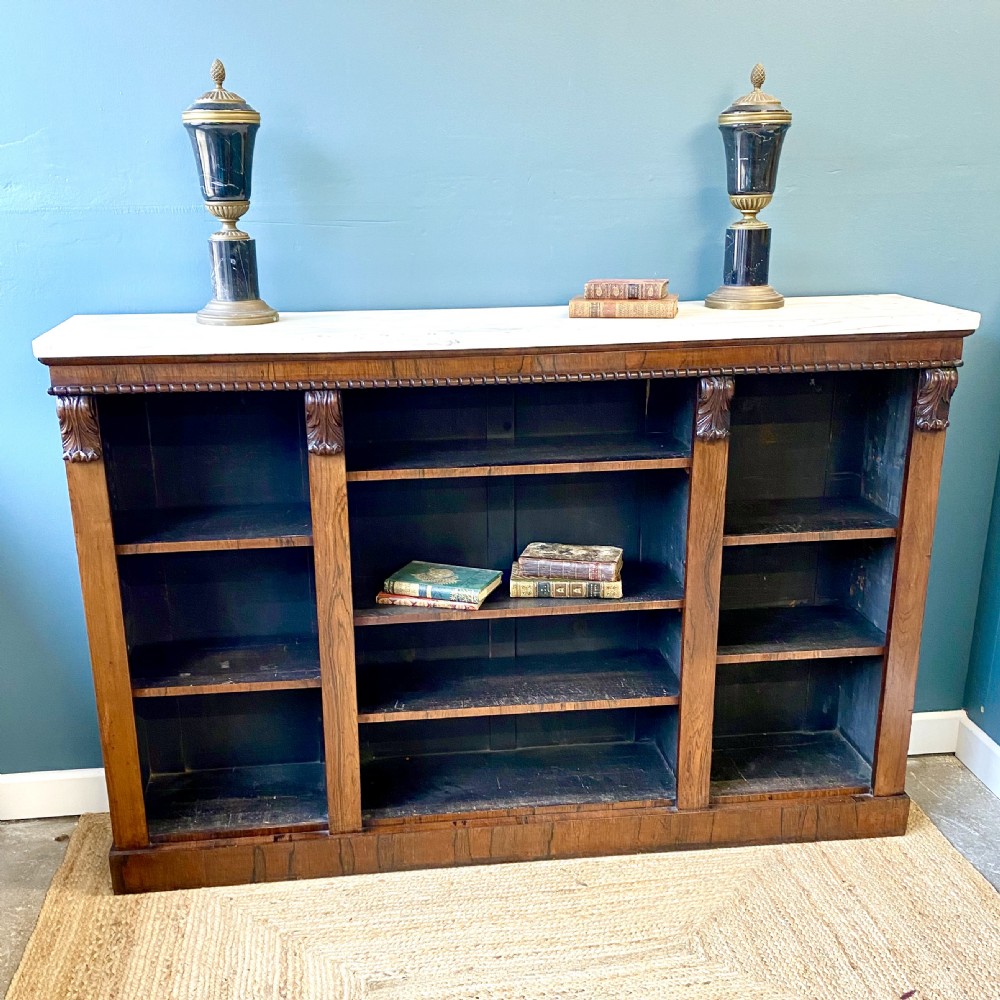 19th century rosewood bookcase. View II