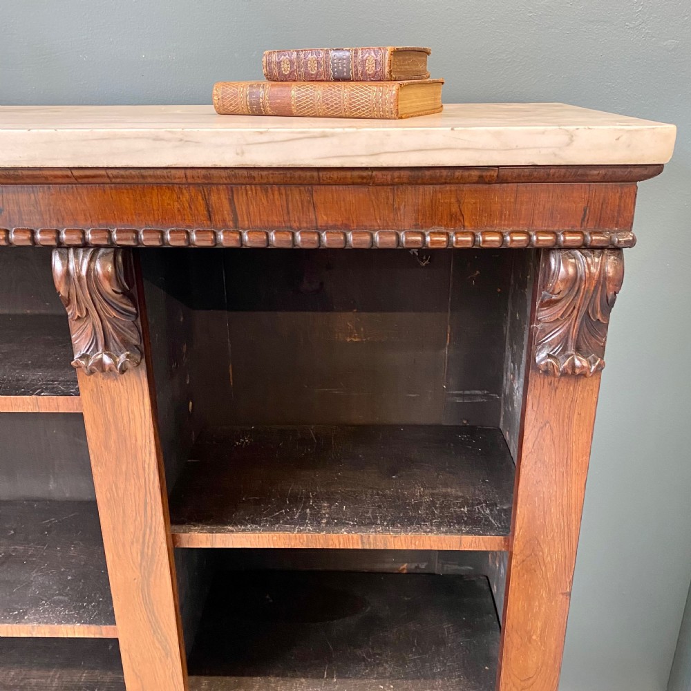 19th century rosewood bookcase. View V