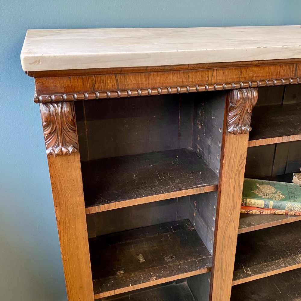 19th century rosewood bookcase. View VII