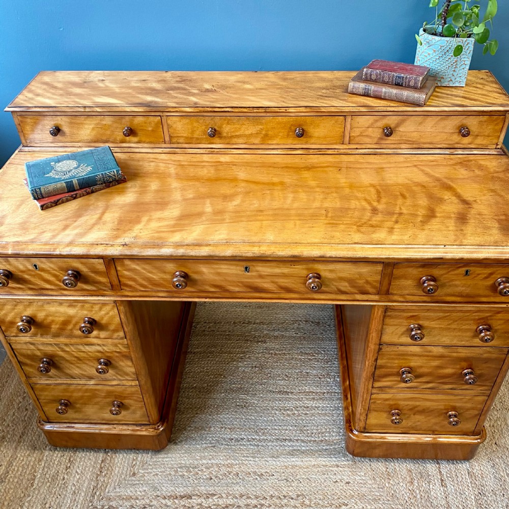 19h century satin birch desk View II
