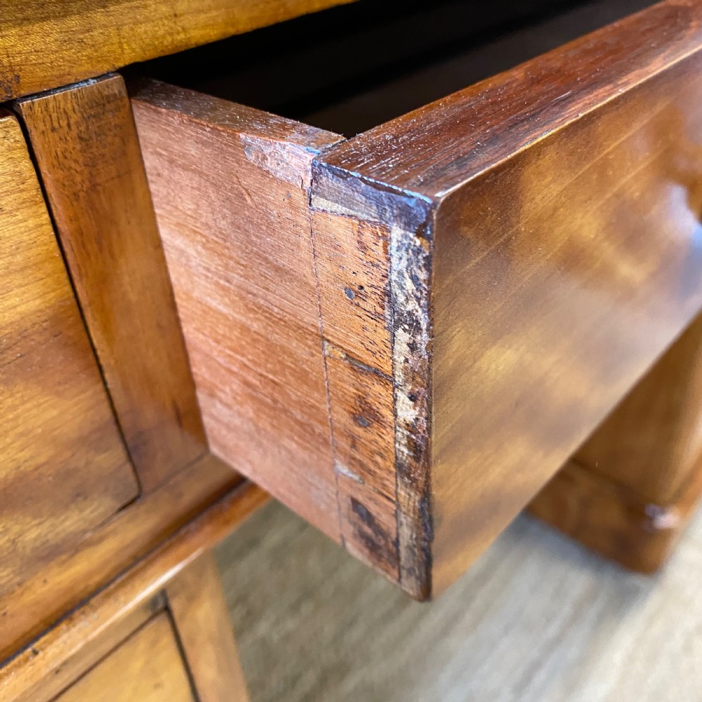 19h century satin birch desk View III
