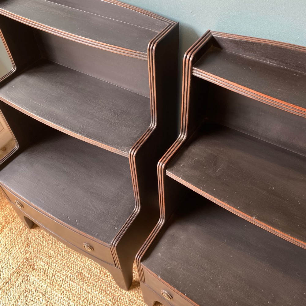 A pair of 19th century waterfall bookcases View IV