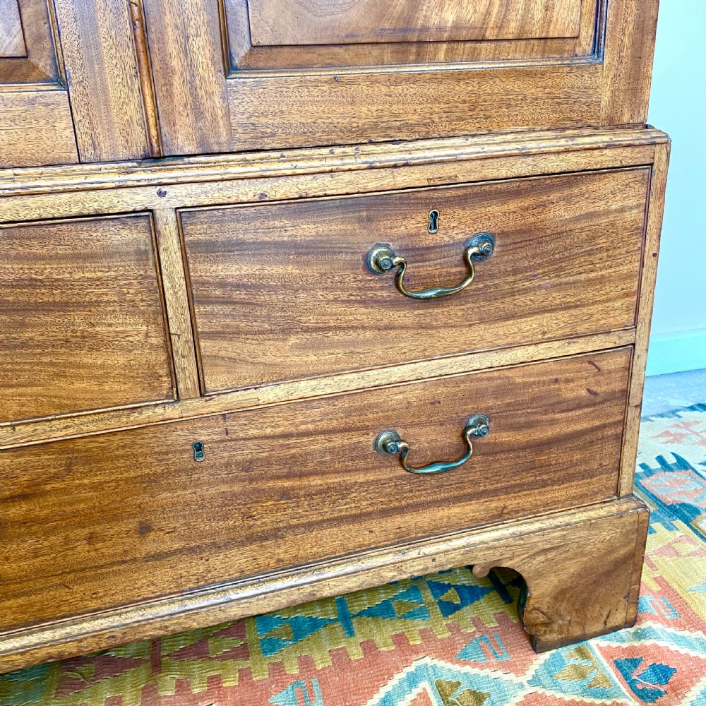 Georgian mahogany linen press View III