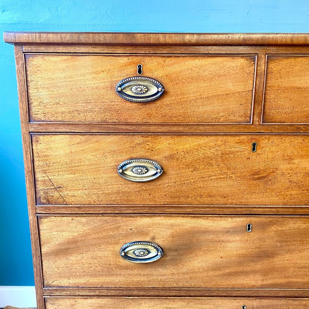 Regency mahogany chest of drawers View III