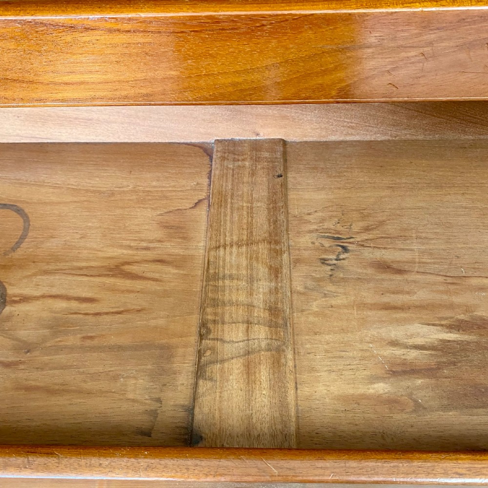 19th century satin birch linen press View XIII