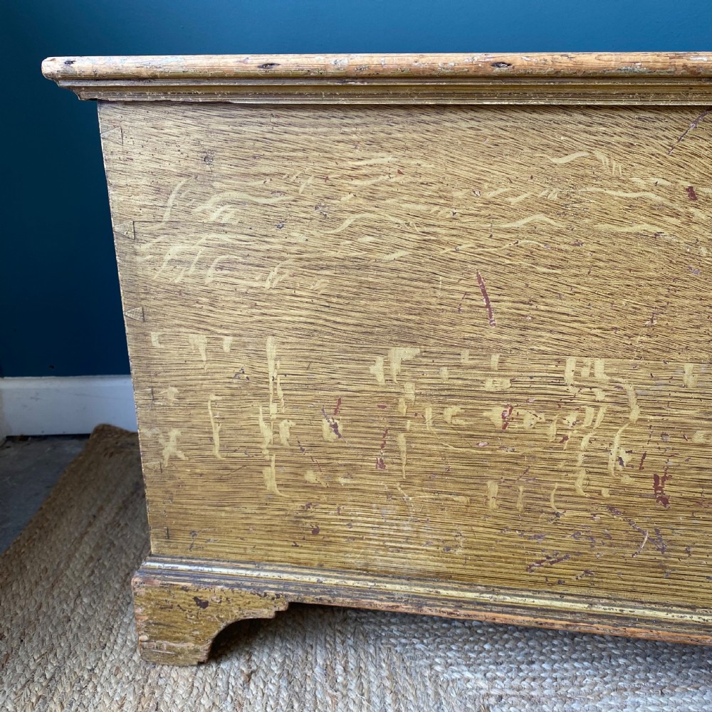 19th century painted pine trunk View III