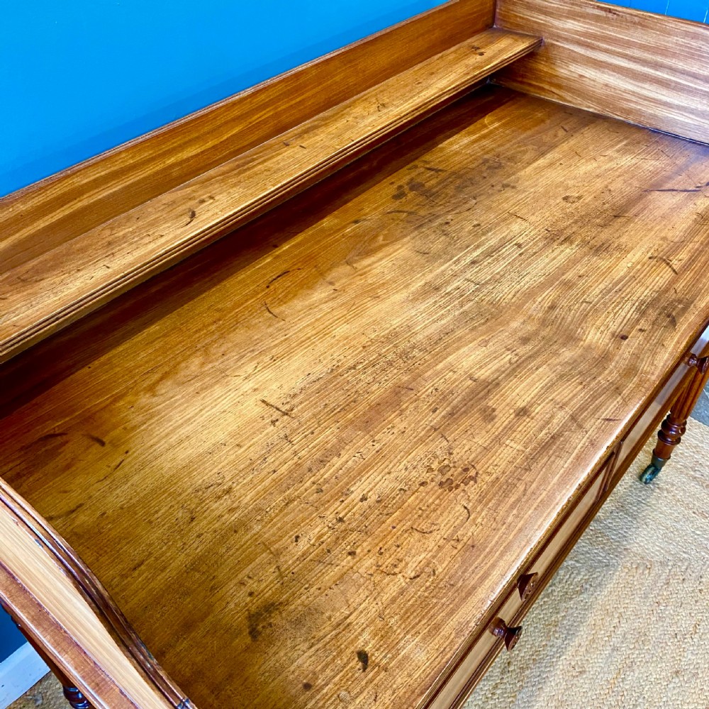 George IV mahogany writing dressing table. Attributed to Gillows  View VI