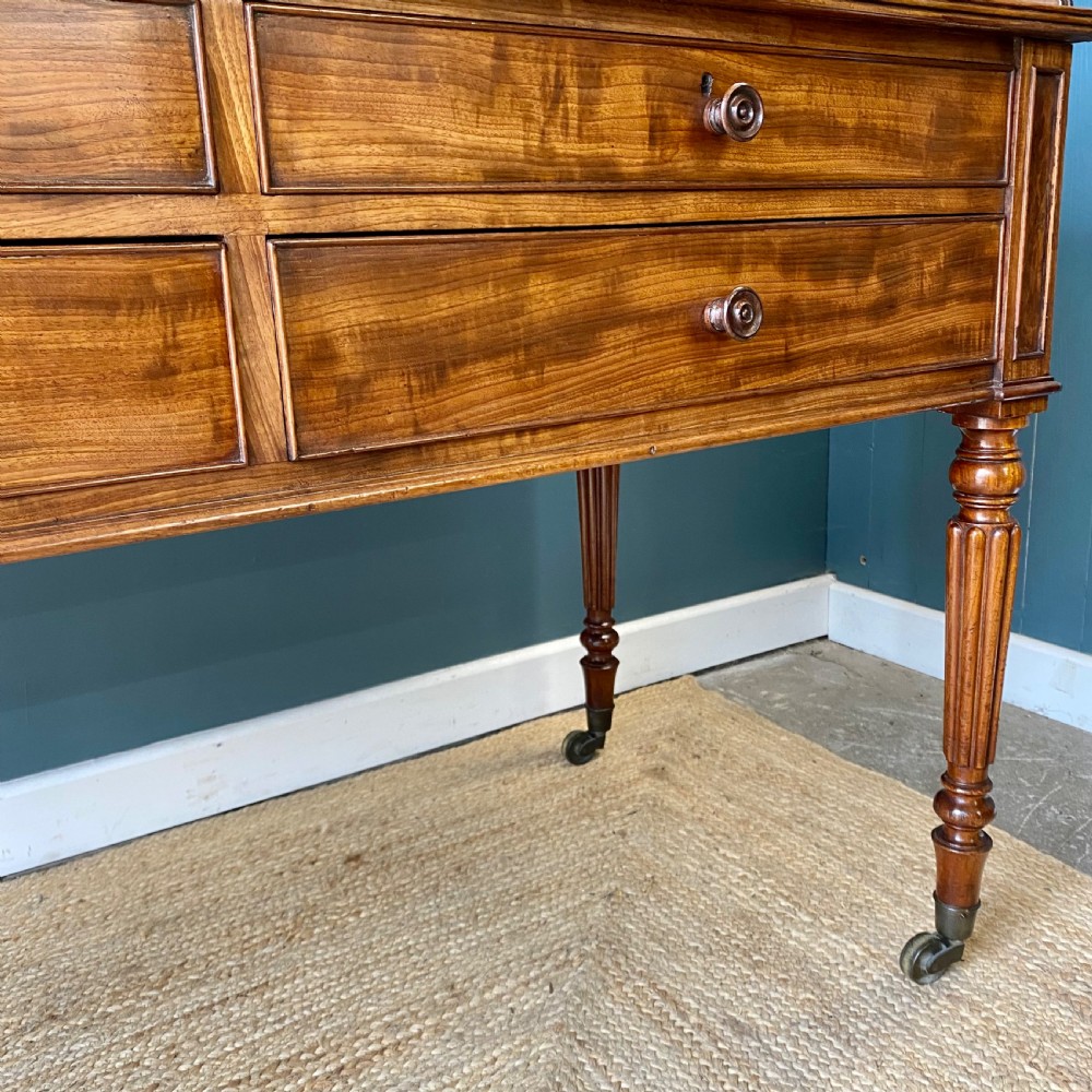 George IV mahogany writing dressing table. Attributed to Gillows  View VII