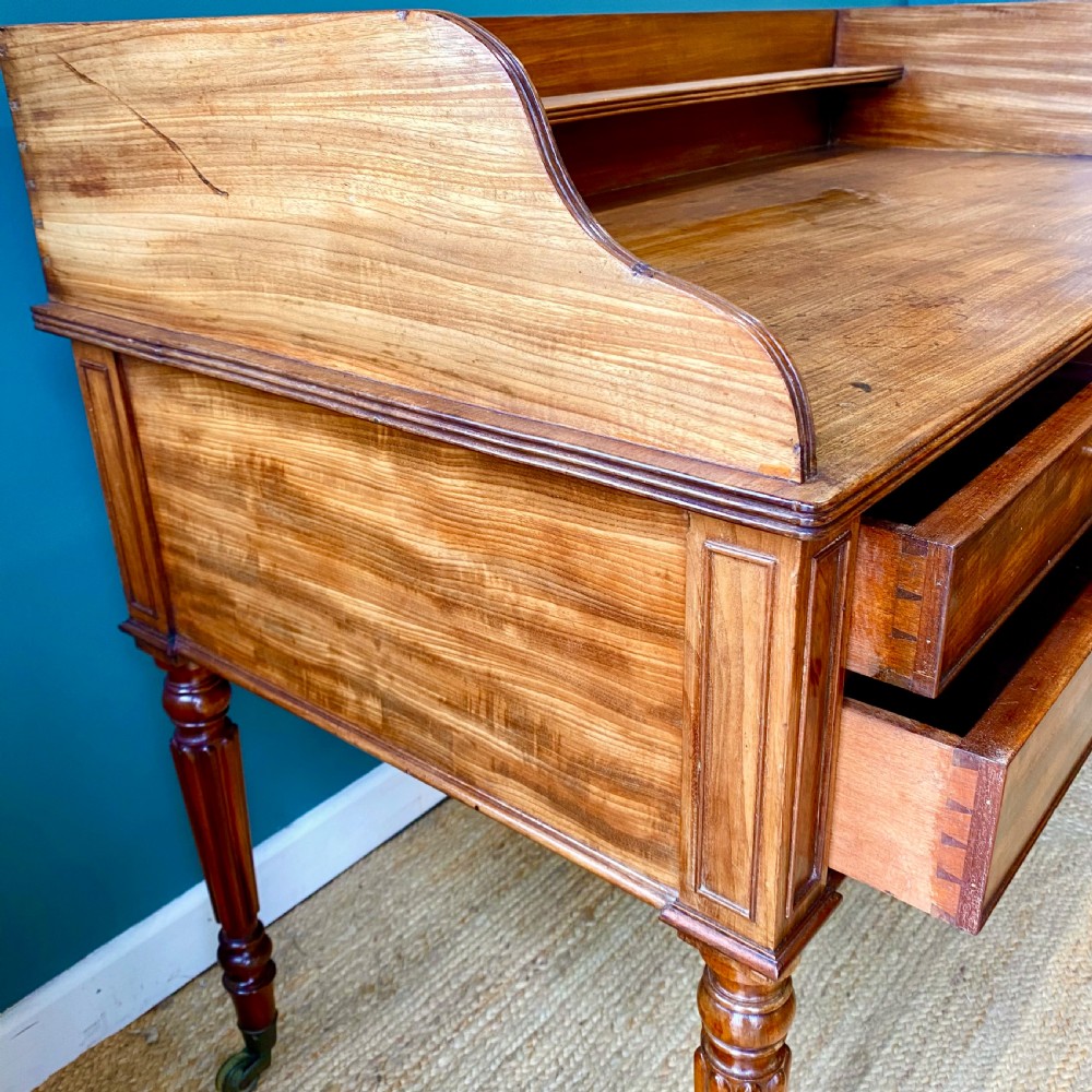 George IV mahogany writing dressing table. Attributed to Gillows  View VIII