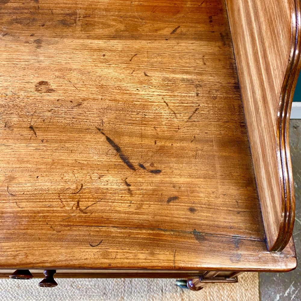 George IV mahogany writing dressing table. Attributed to Gillows  View XII
