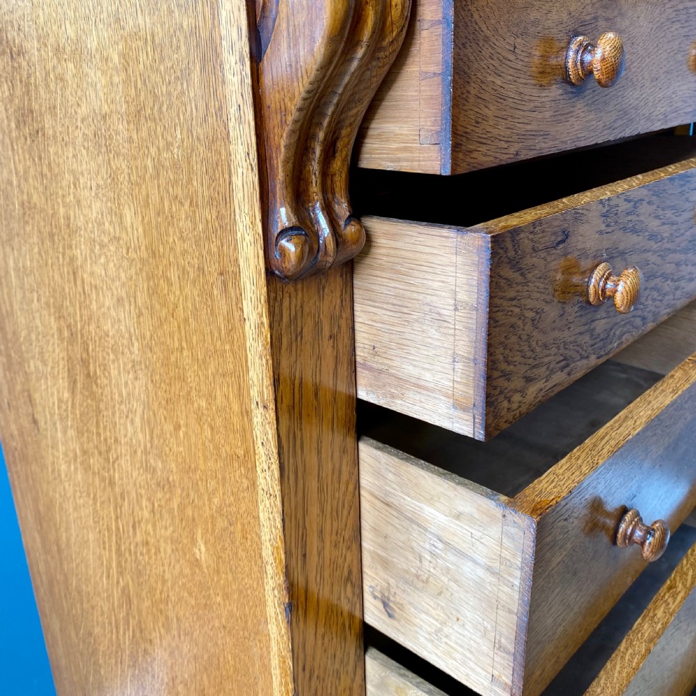 Mid 19th century oak Wellington chest View VI