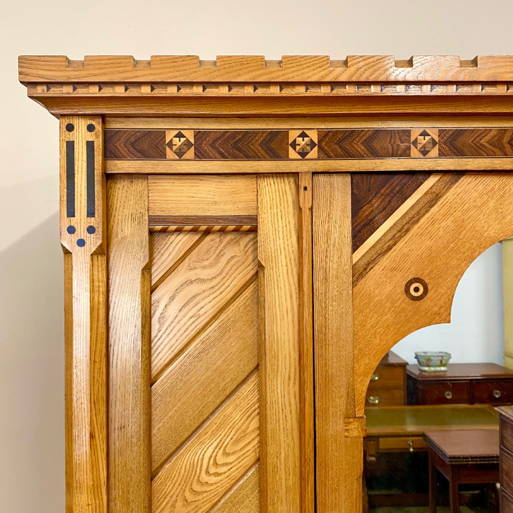 19th century gothic wardrobe View II