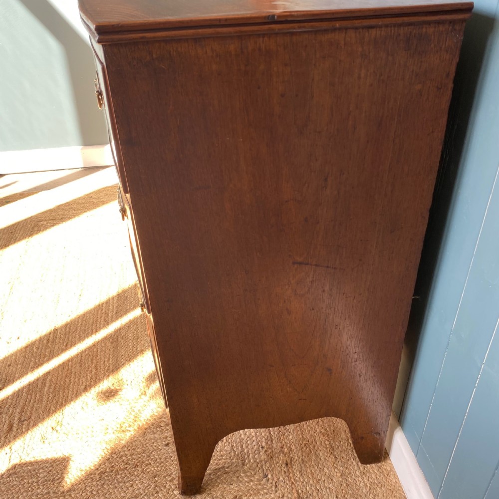 Regency mahogany bow front chest of drawers  View III
