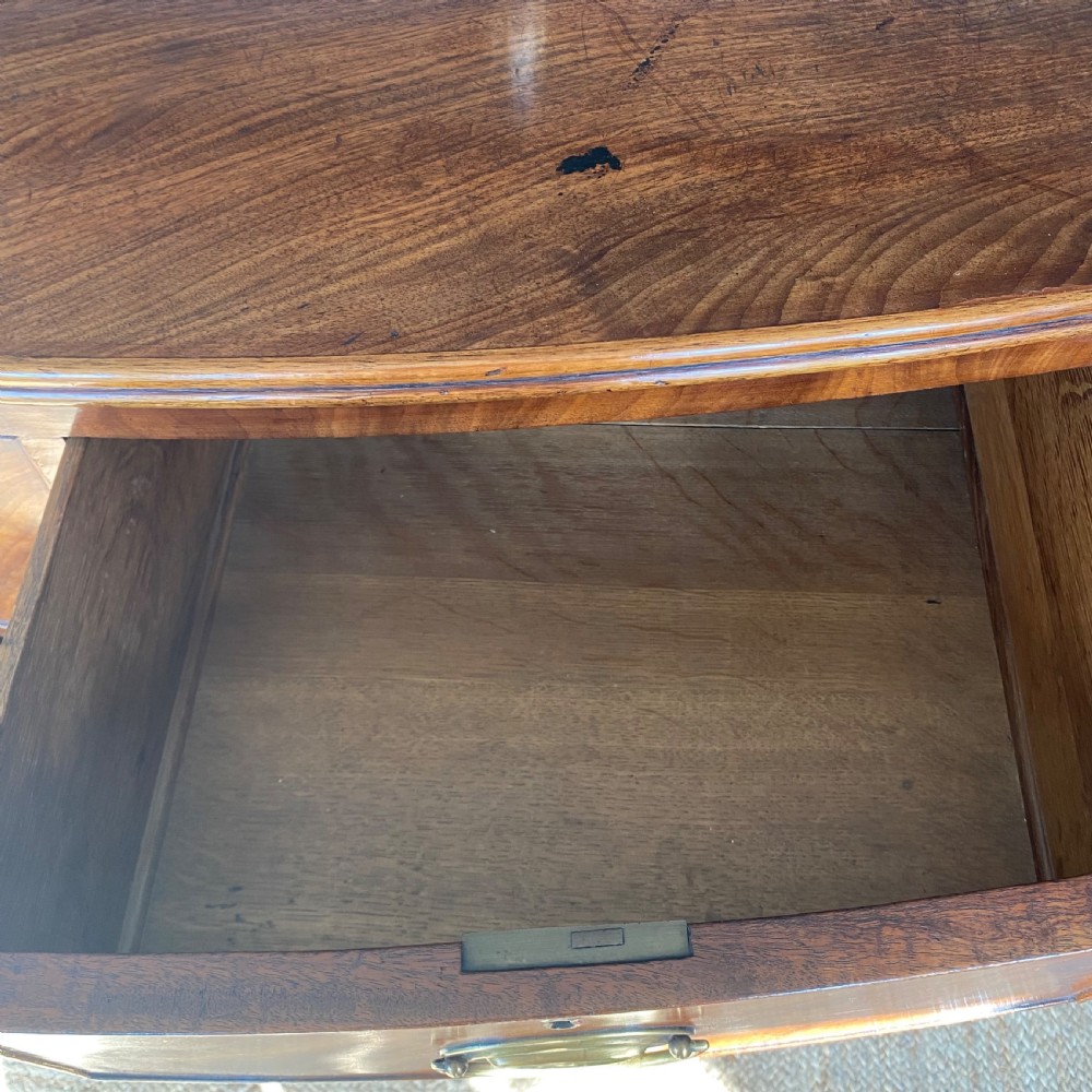 Regency mahogany bow front chest of drawers  View VIII