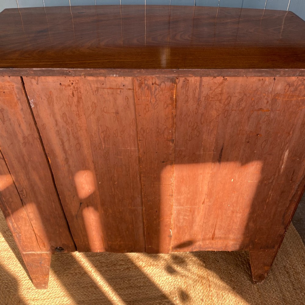 Regency mahogany bow front chest of drawers  View IX