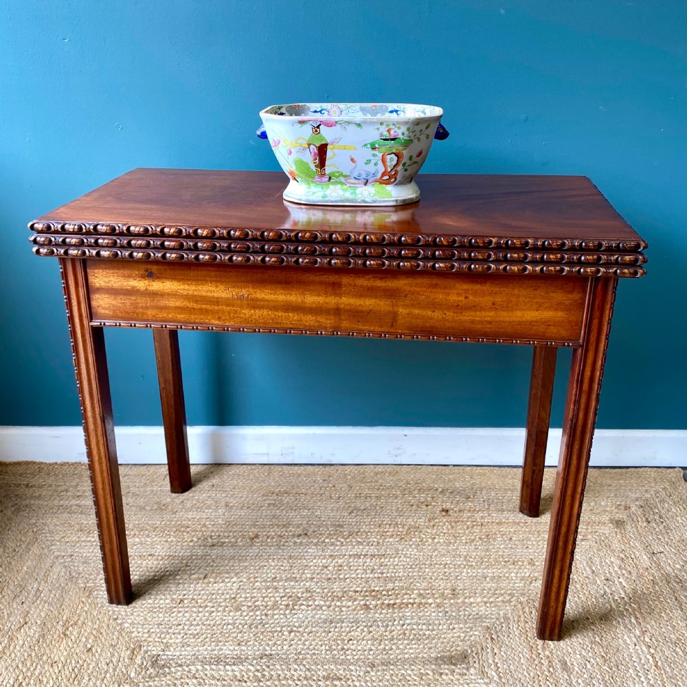Georgian mahogany tea card table