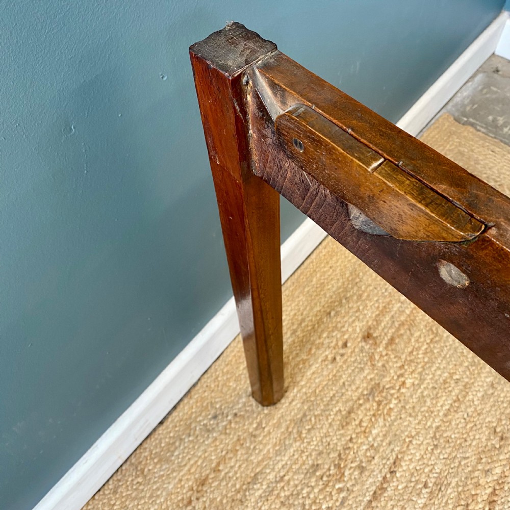 Georgian mahogany tea card table View VII