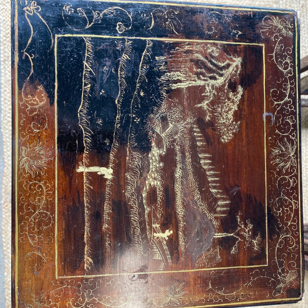 Edwardian chinoiserie nest of four tables View VI