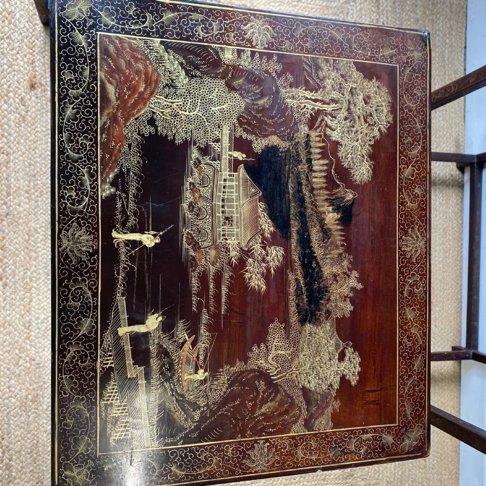 Edwardian chinoiserie nest of four tables View VIII