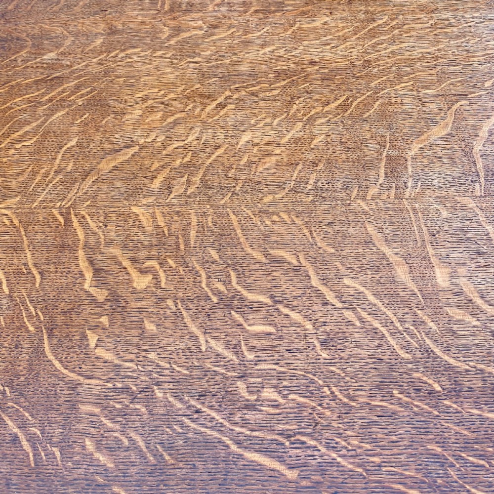 Arts and crafts oak dining table View III