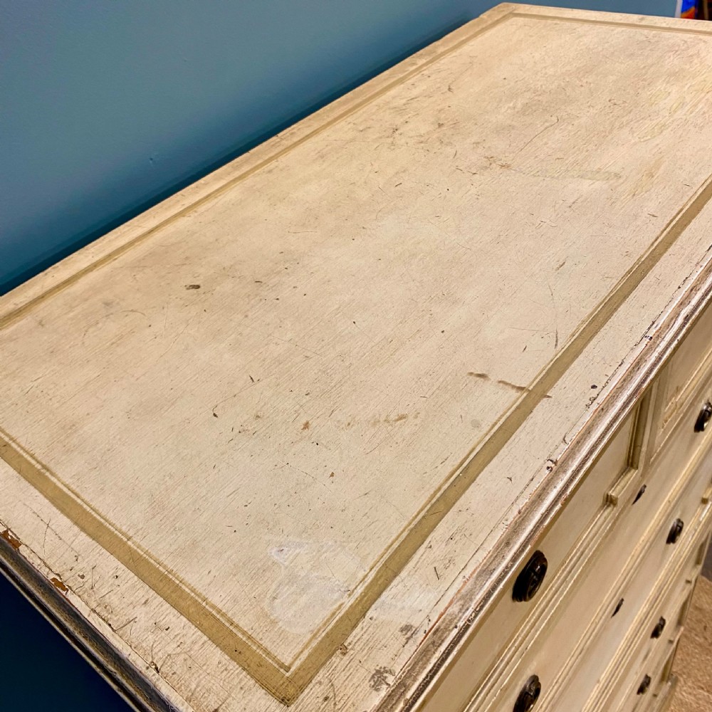19th century painted chest of drawers  View VI