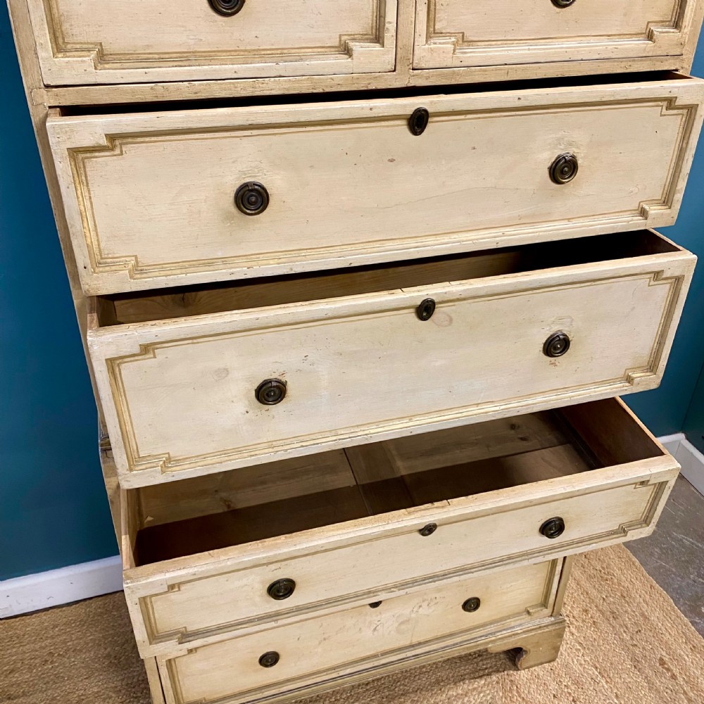 19th century painted chest of drawers  View VIII
