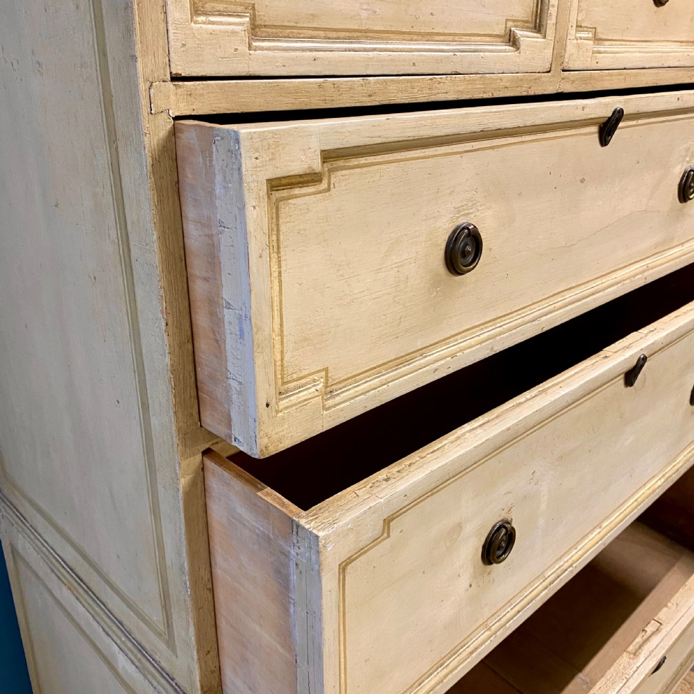 19th century painted chest of drawers  View IX