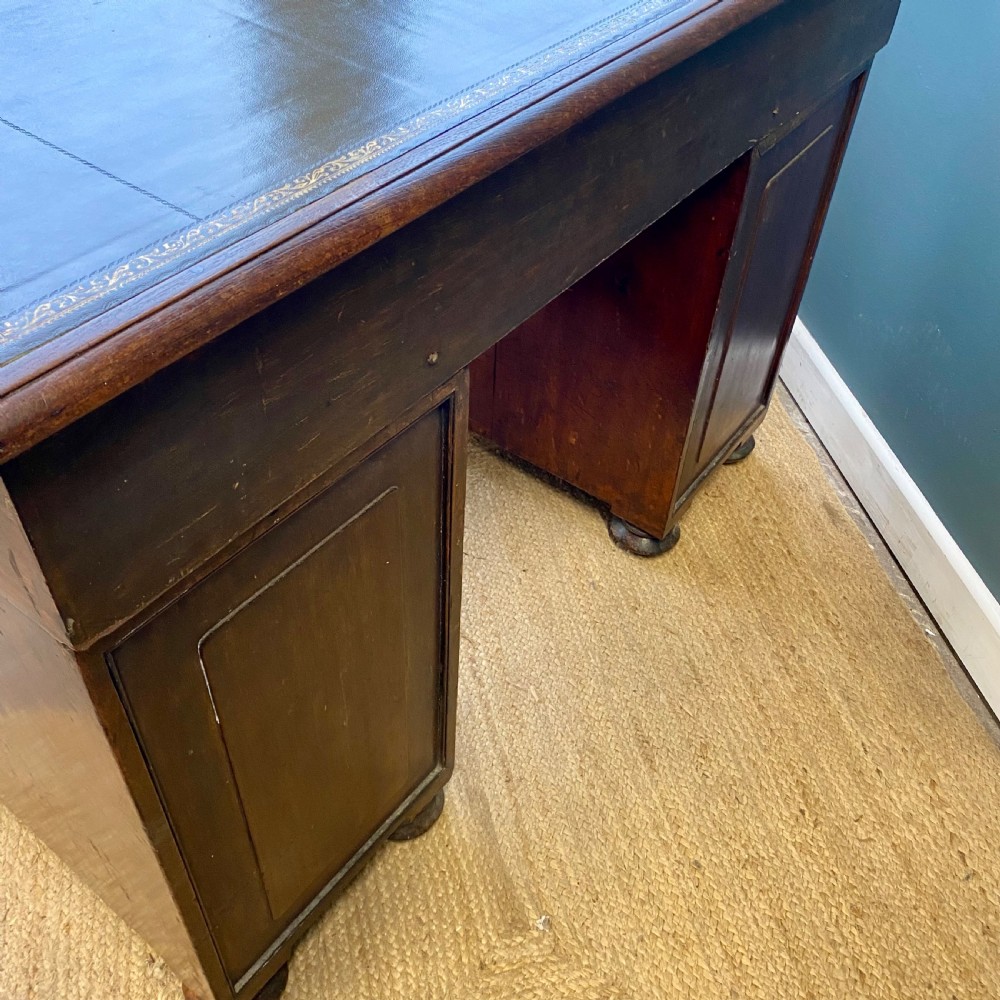 19th century teak campaign desk View XI