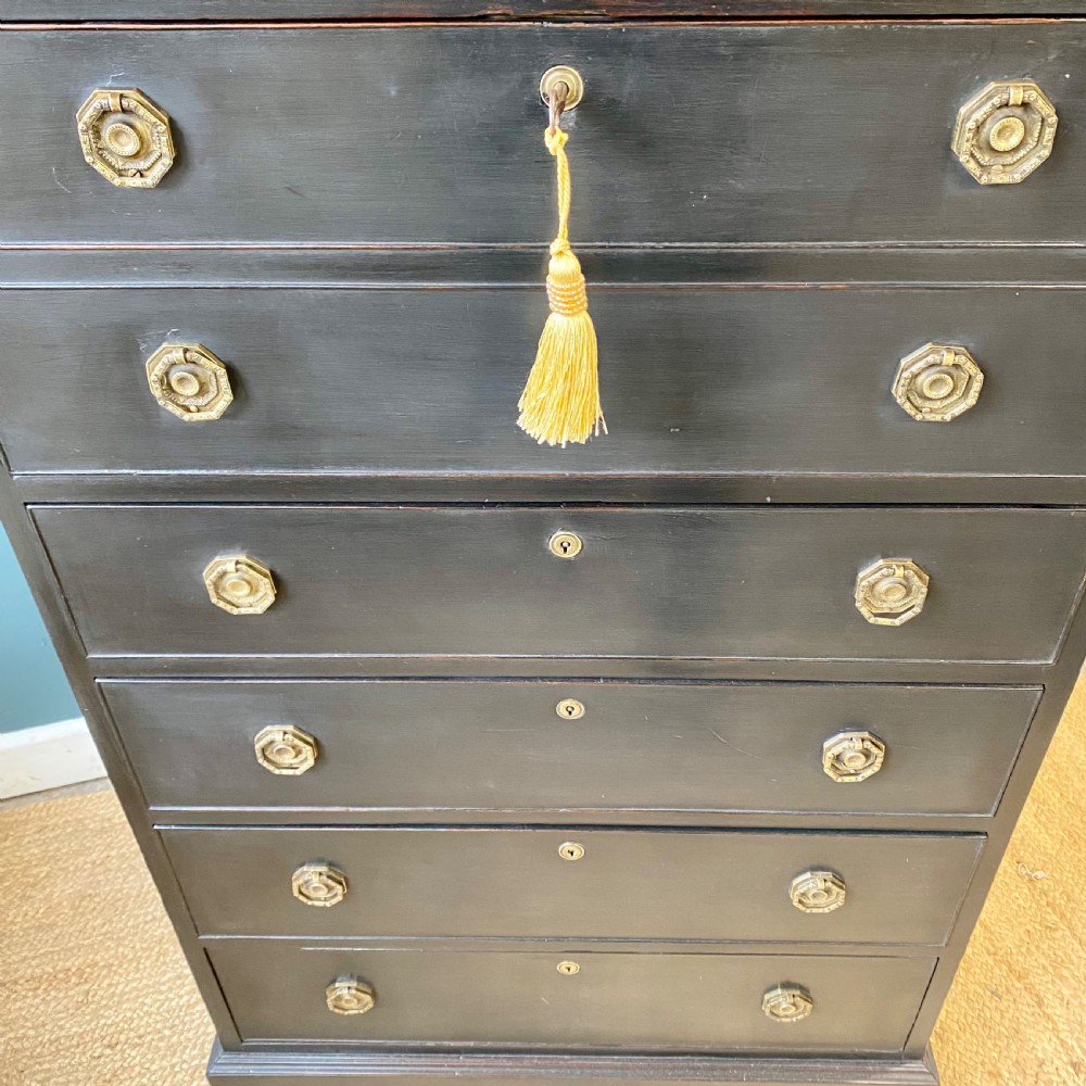 19th century painted secretaire chest of drawers  View VII