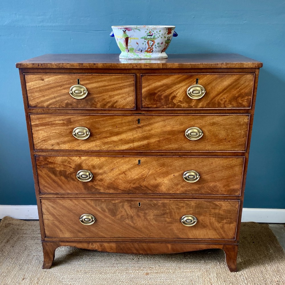 19th century mahogany chest of drawers 
