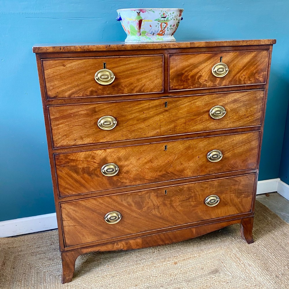 19th century mahogany chest of drawers  View II