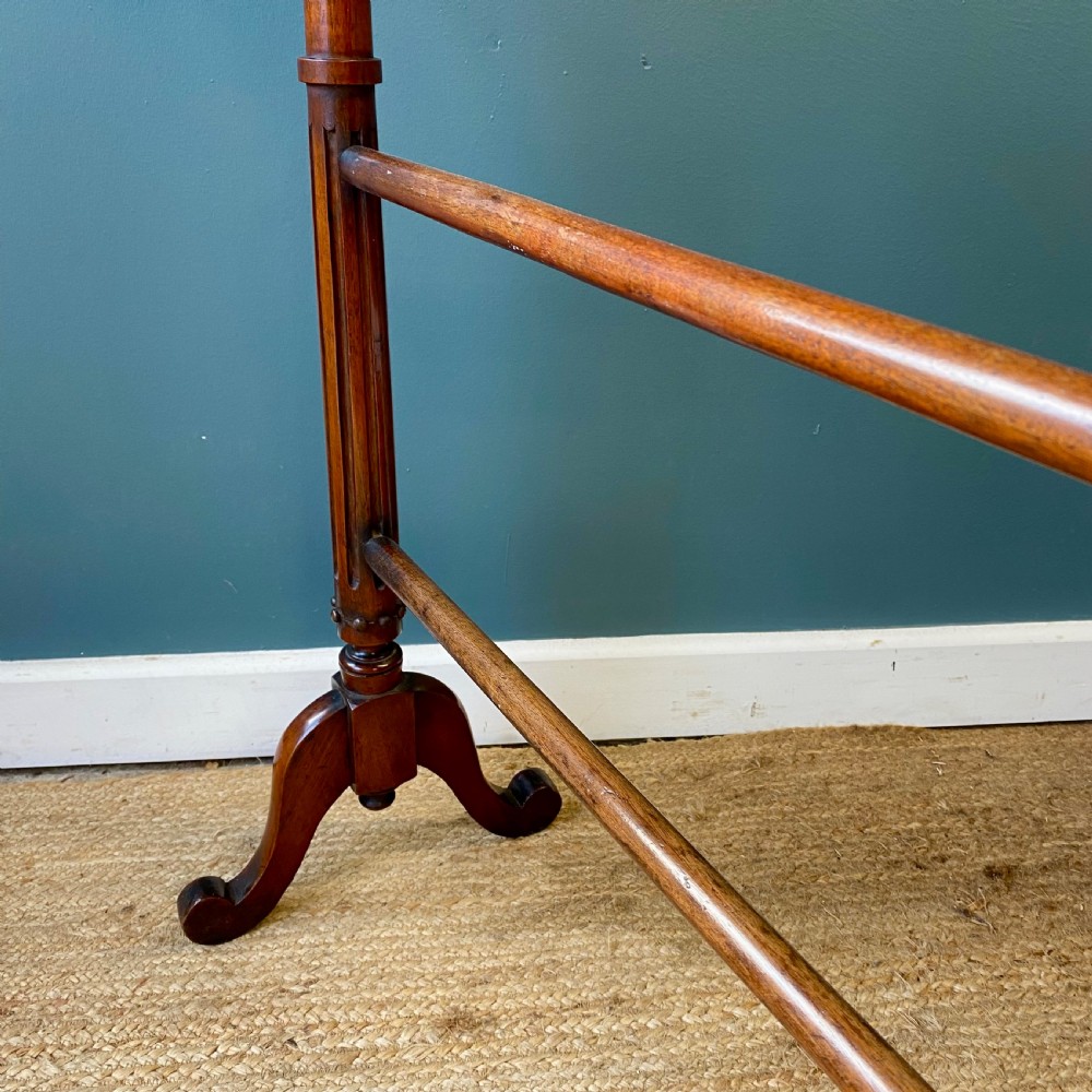 19th century mahogany towel rail View V