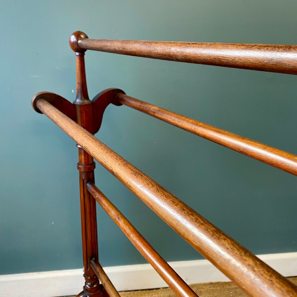 19th century mahogany towel rail View VI