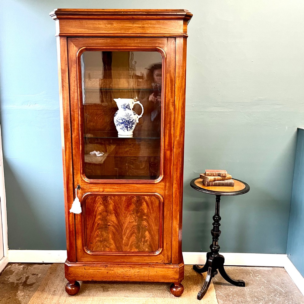19th century mahogany glazed cupboard  View II