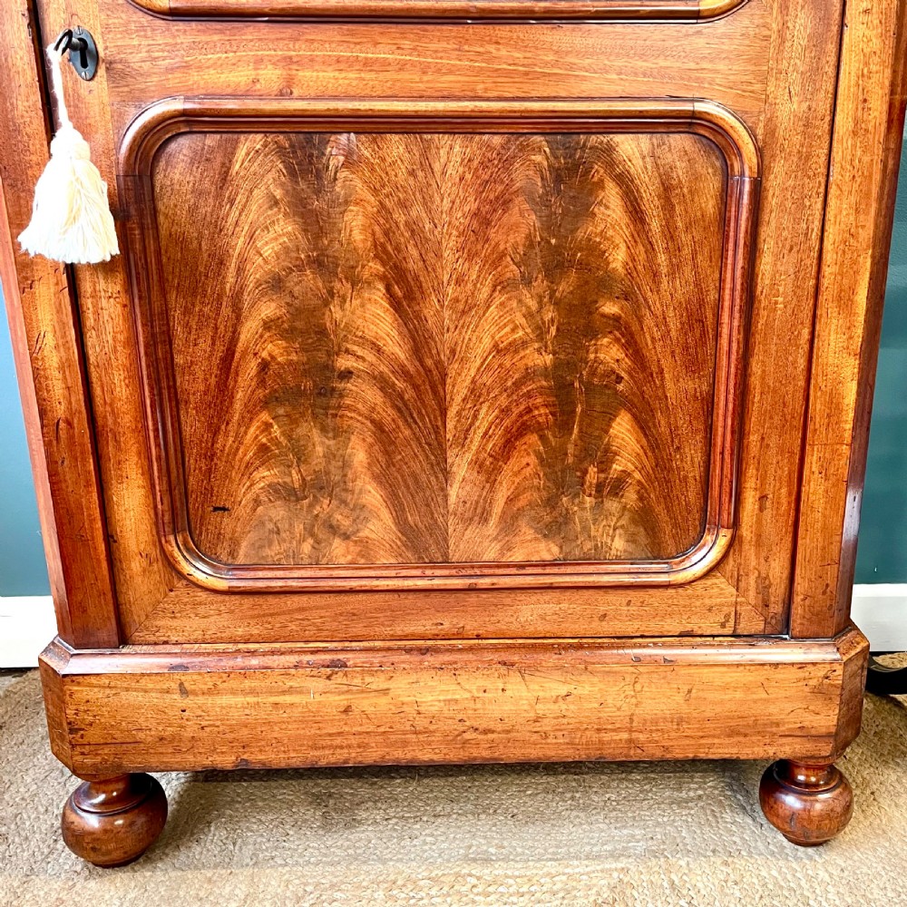 19th century mahogany glazed cupboard  View III